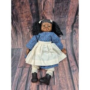 All Gods Children Blossom‎ Doll 12" African American Girl Handmade Vtg 1987